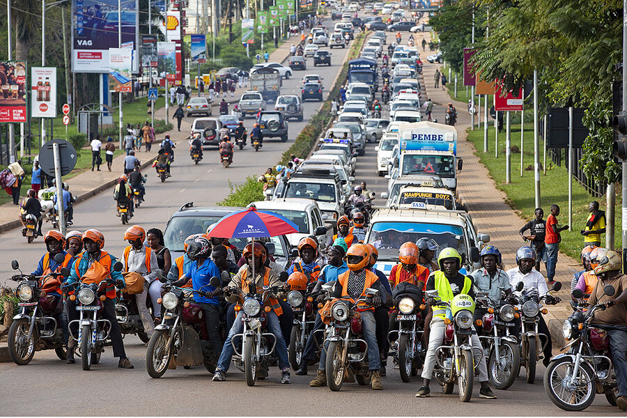 Bodaboda riders in kampala